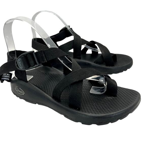 Chaco Z/2 Classic Sandal Women's 7 Black Toe Loop Ankle Strap Arch Support - Picture 1 of 9